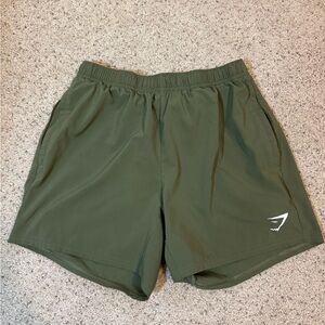 Men's Green Gymshark Athletic Shorts